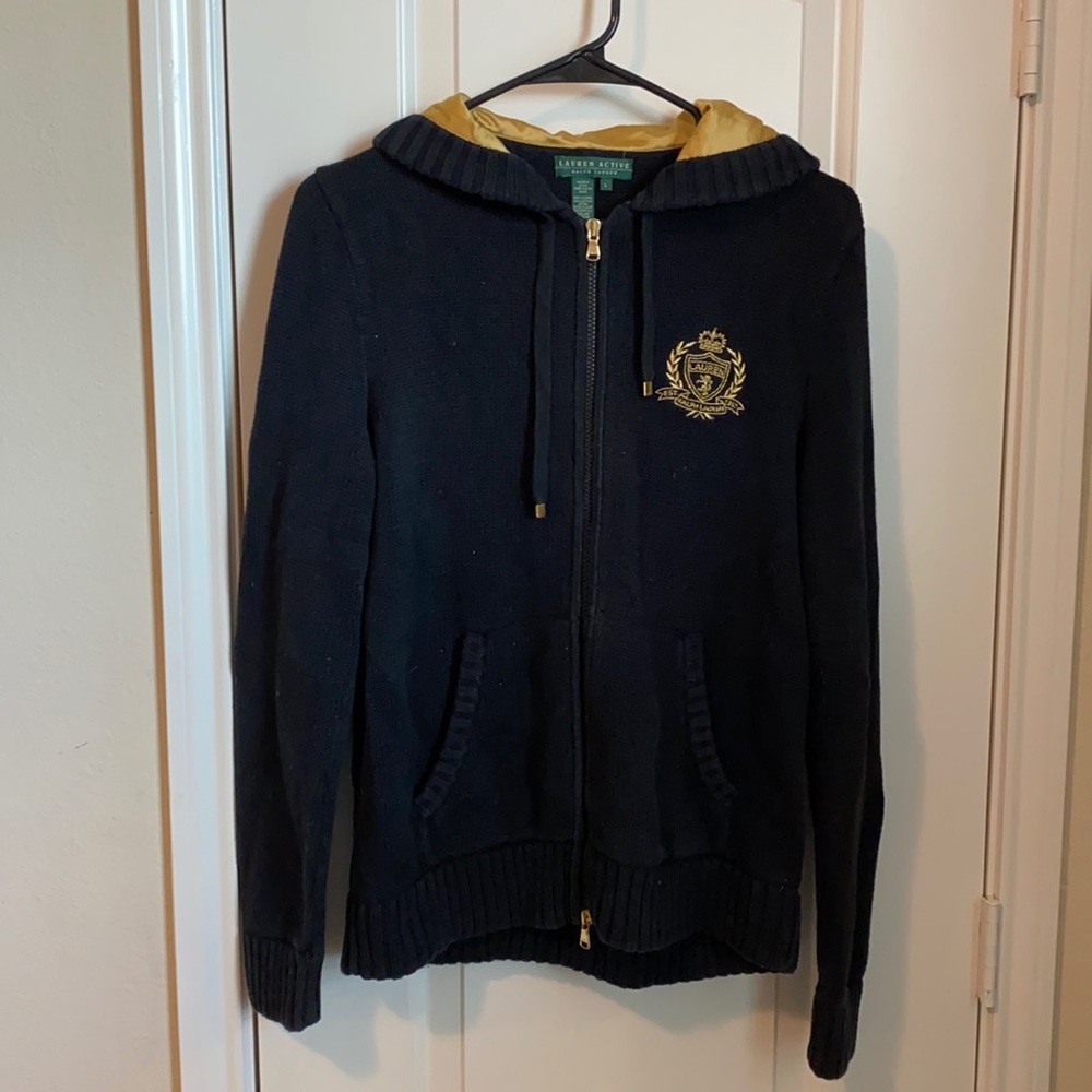 Ralph Lauren Black Knit Jacket